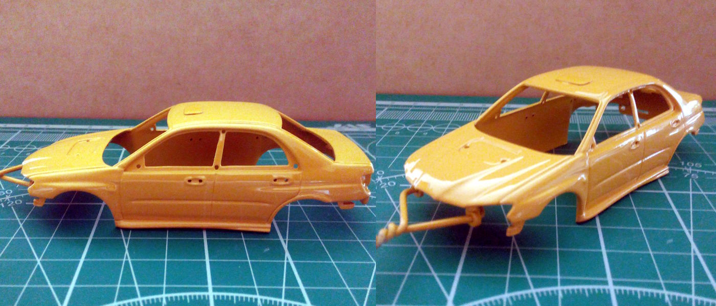 1/43 Subaru Impreza WRX STi Spec C Type RA-R процесс покраски
