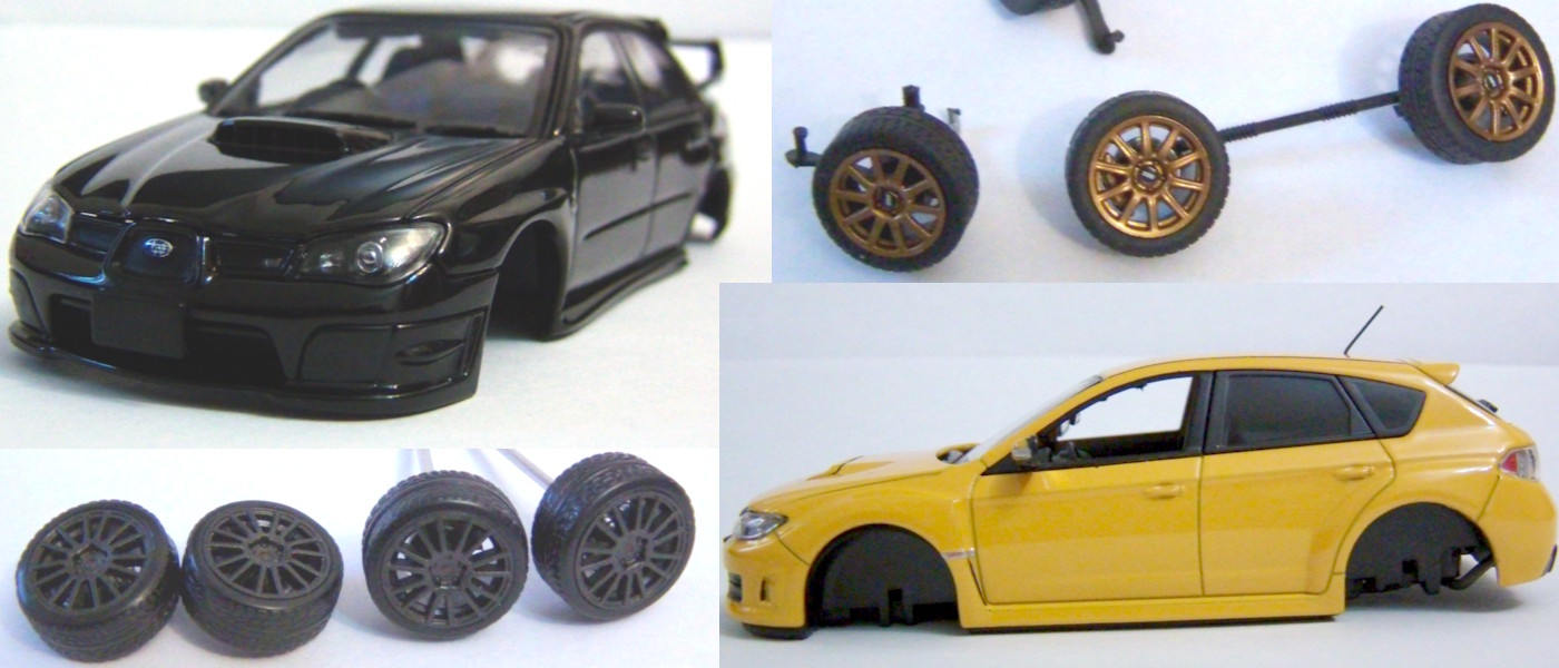 1/43 Subaru Impreza RB320 смена колес
