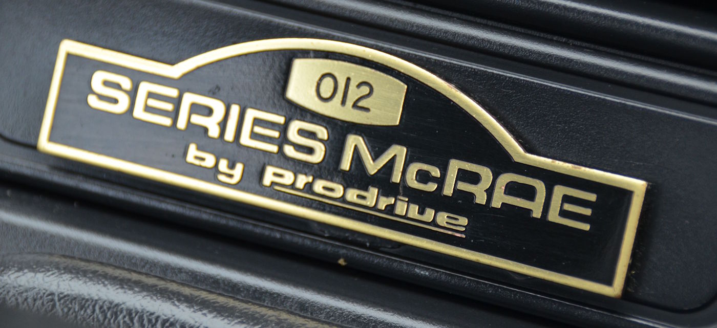 Subaru Impreza Series McRae табличка с порядковым номером