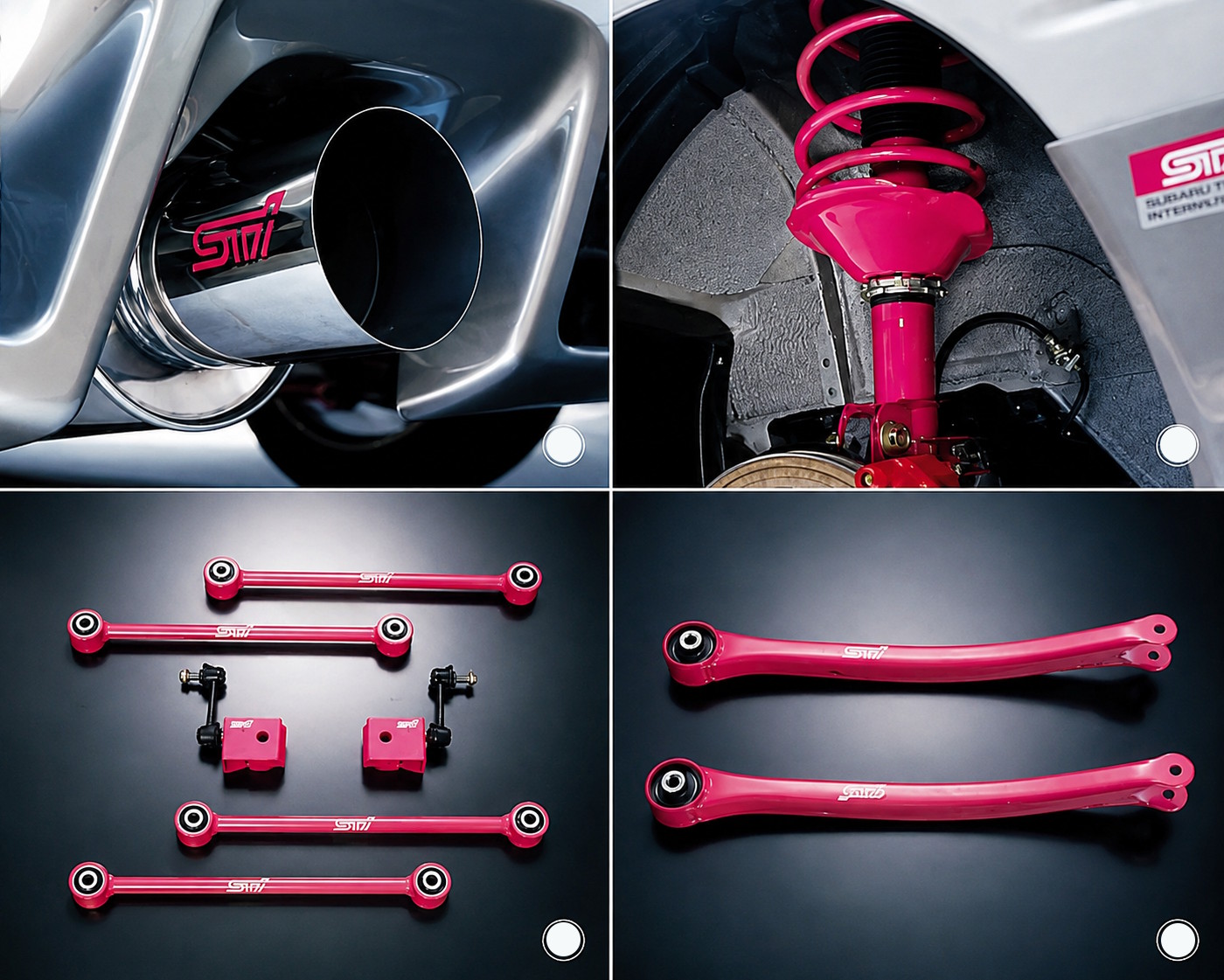 Subaru Impreza S201 suspension pink link
