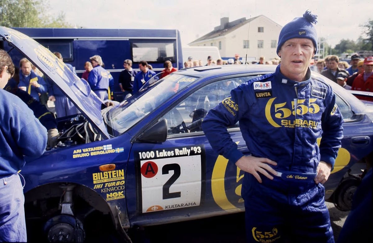 Rally 1000 Lakes 1993 Ari Vatanen Subaru Impreza 555 2nd place