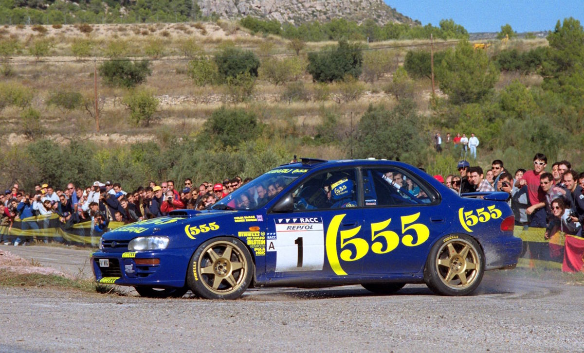 Subaru Impreza 555 N1 WRC plate 32nd Rallye Catalunya RACC