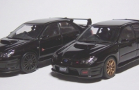 AutoArt Subaru Impreza RB320 vs WRX STI
