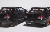 AutoArt Subaru Impreza RB320 vs WRX STI