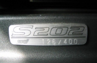 Subaru Impreza S202 табличка с порядковым номером