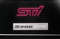 Subaru Impreza S206 табличка с порядковым номером
