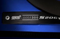 Subaru Impreza S206 табличка с порядковым номером