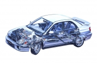 Subaru Impreza WRX 2001 рентген
