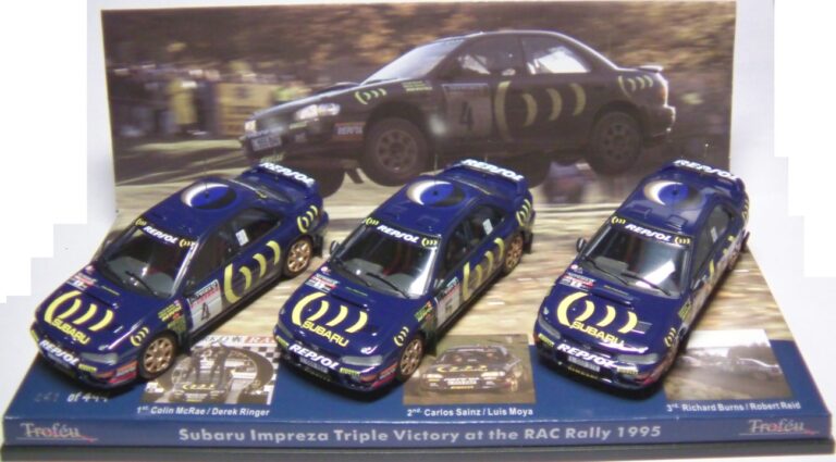 Trofeu Set Subaru Impreza Triple Victory at the RAC-Rally 1995